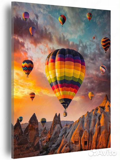Картина по номерам 40х50 см Воздушные шары новая