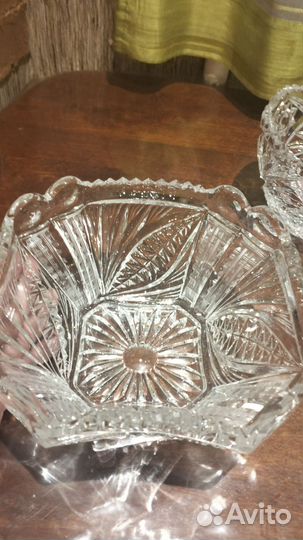 Хрустальная ваза- салатник