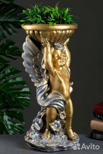 Ангел с кашпо, для цветов разные