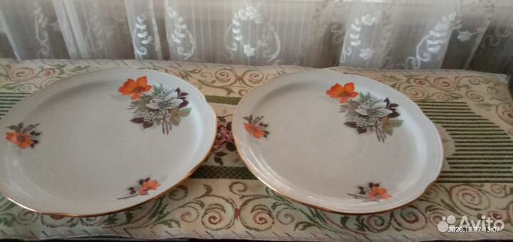 Блюдо фарфор -2 шт
