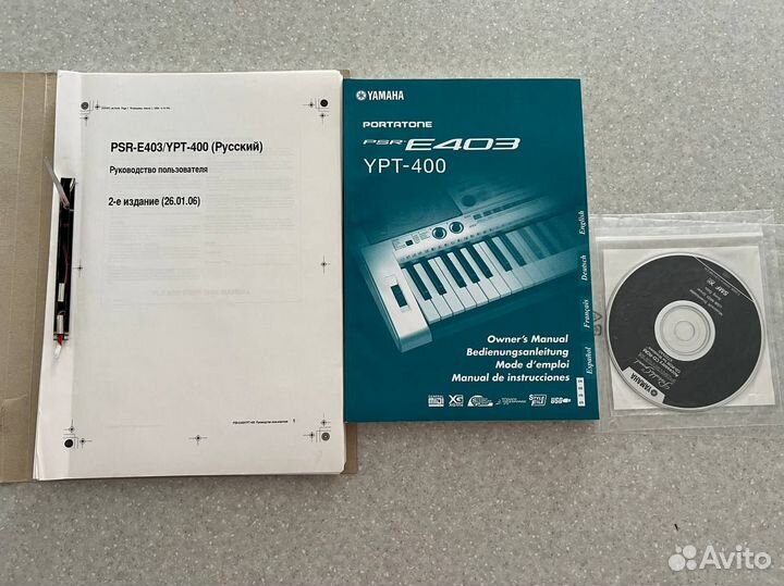 Синтезатор yamaha PSR-E403/YPT-400