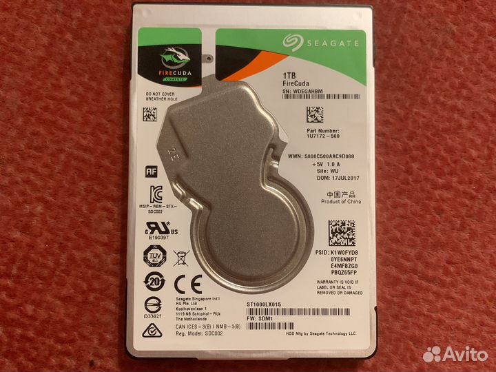 Жесткий диск для ноутбука Seagate 1тб