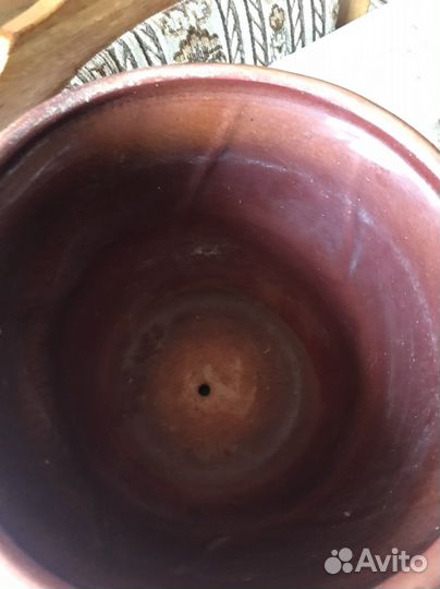 Горшок для цветов глиняный