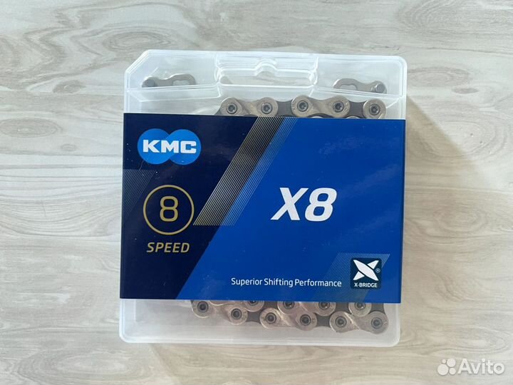 Цепи kmc x8, x9, x11 в коробке с замком