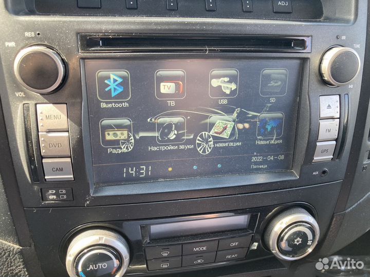 Магнитола 2 din mitsubishi pajero 4