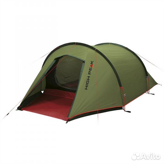 Палатка 5 местная High Peak Tent Kite 3 pesto-red