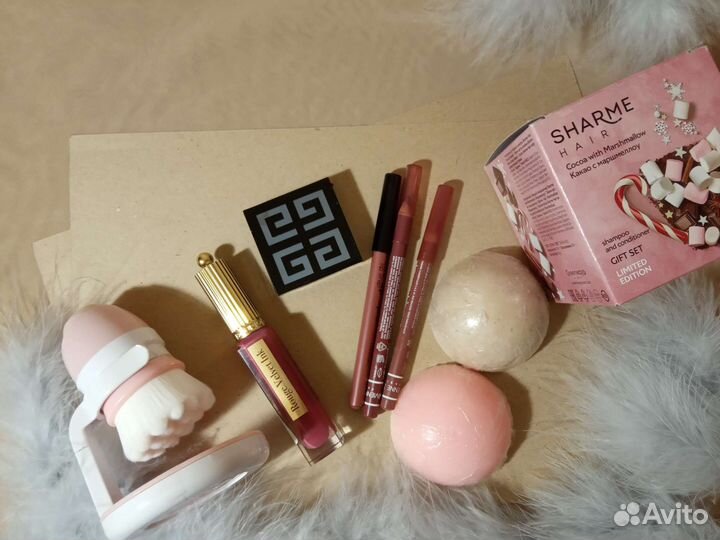 Косметика помада карандаши для губ тени шампунь