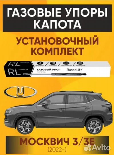 Газовые упоры капота (установочный комплект) для М