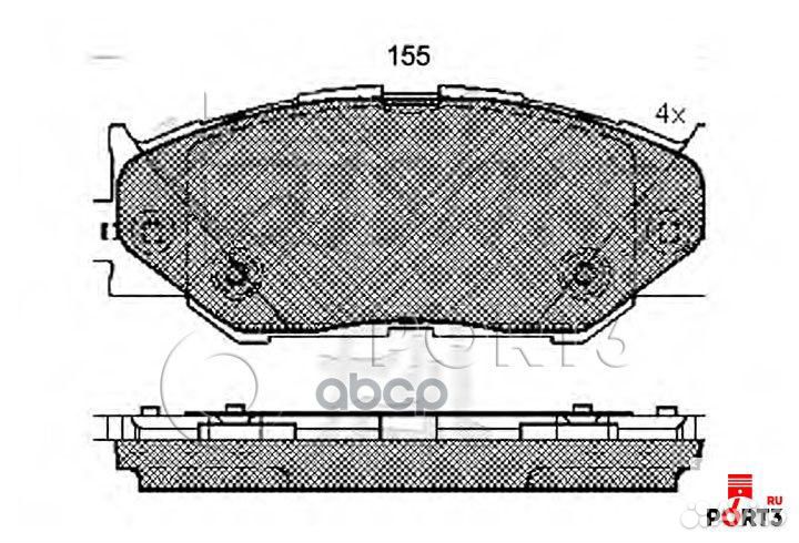 Колодки тормозные, передние D2277 Kashiyama