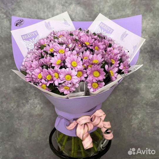 Букет цветов с Хризантемами