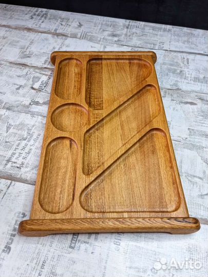 Поднос деревянный для подачи блюд 55*30
