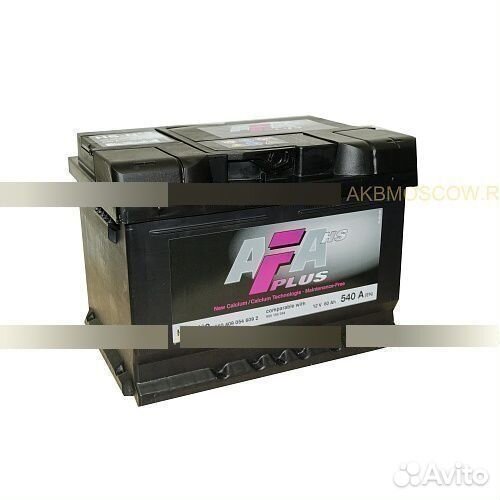 Аккумулятор автомобильный AFA HS-N2 12В 60Ач 540А