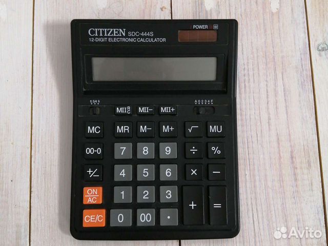 Бухгалтерский калькулятор, большой citizen SDC-444