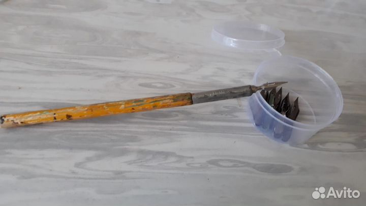 Перья стальные №11, 25, 55, набор из 60-х годов