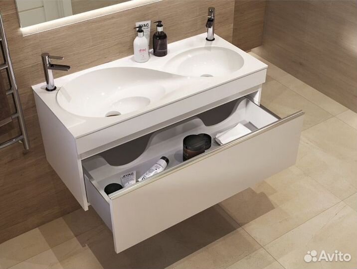 Тумба с двойной раковиной Otto 100