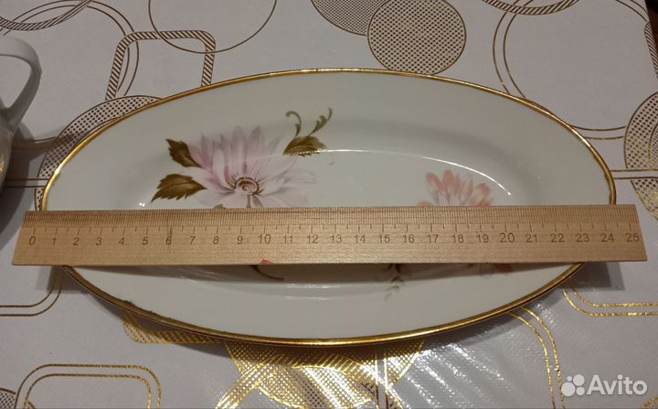 Набор столовой посуды фарфор СССР, сахарница