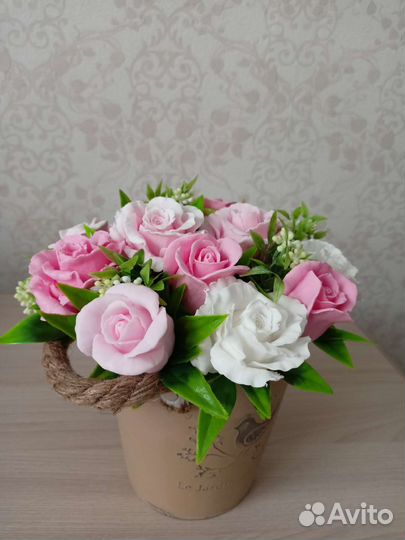 Букет цветов из мыла