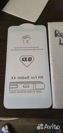 Стекла защитные 5d xiaomi redmi 4x новые