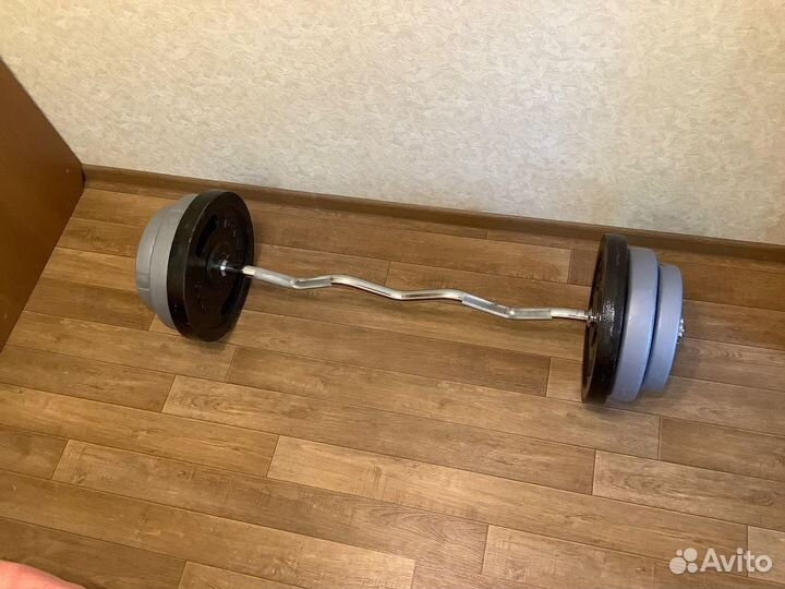 Штанга изогнутая Torneo 80 кг