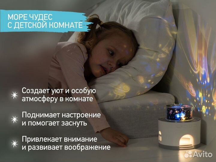 Ночник-проектор roxy-kids музыкал. Снежный домик