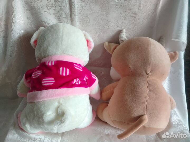 Мягкая игрушка поросёнок, корова