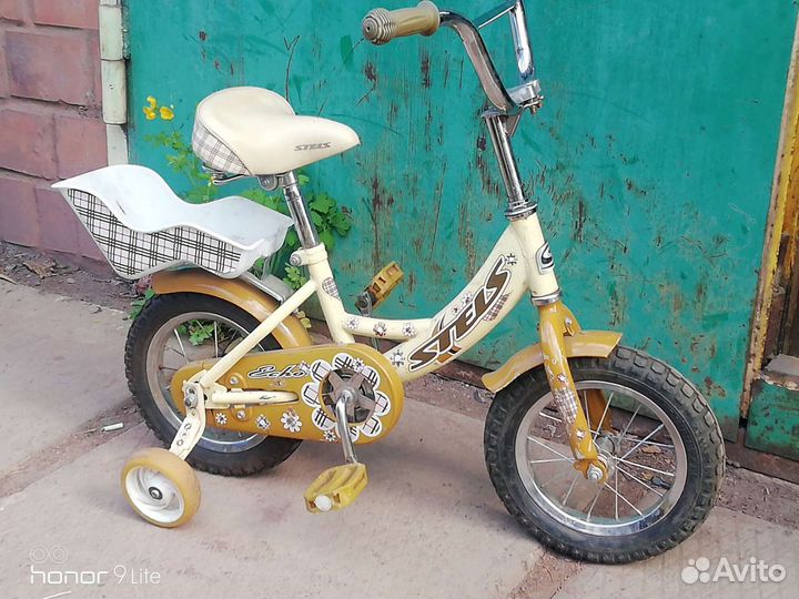 Детский велосипед бу с родительской ручкой