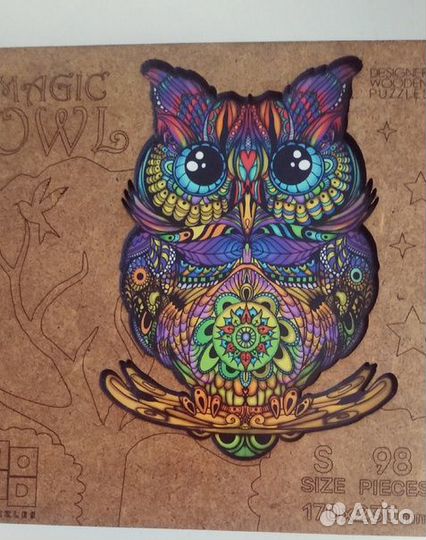 Деревянные пазлы фигурные 5 штук