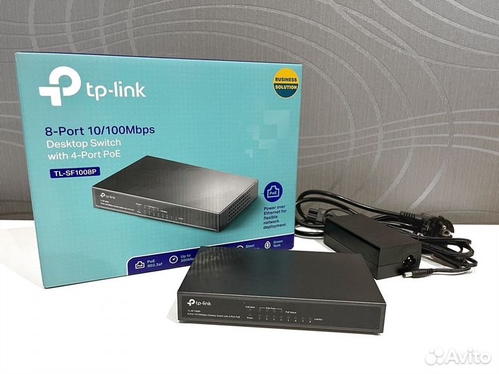 Сетевой коммутатор TP-Link TL-SF1008P 8-портовый