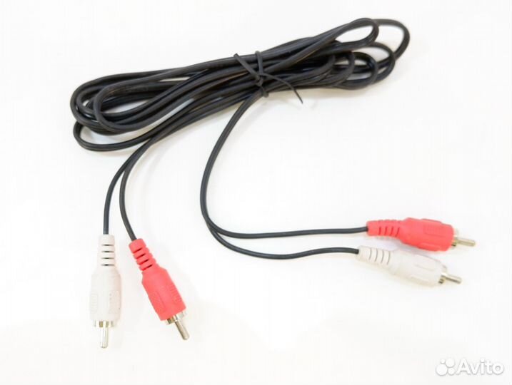 Аудио-видео кабель 2RCA тюльпан штекер-штекер — 1