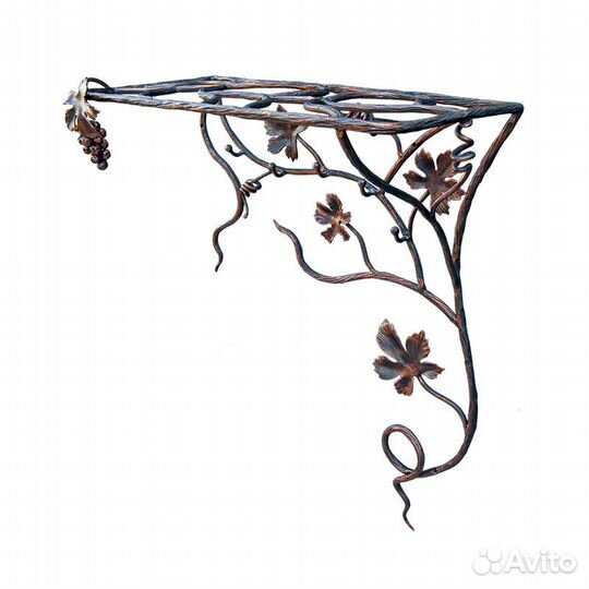 Кованная вешалка виноградная лоза