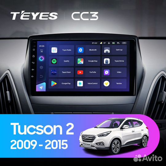 Магнитола Teyes CC3 3/32 для Hyundai IX35
