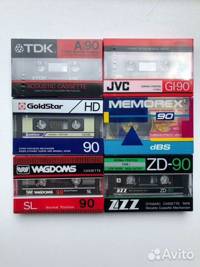 Аудиокассеты новые запечатанные