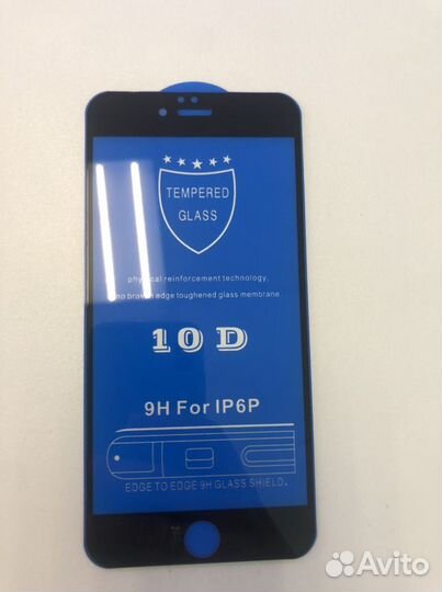 Защитное стекло iPhone 6plus, чехол