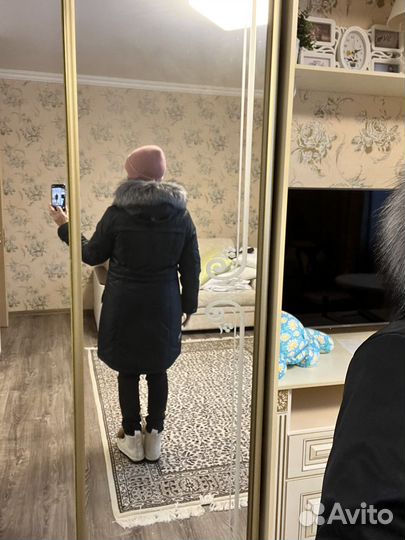 Зимняя куртка парка с капюшоном 46-48