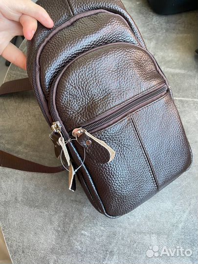 Сумка через плечо, кроссбоди, натуральная кожа