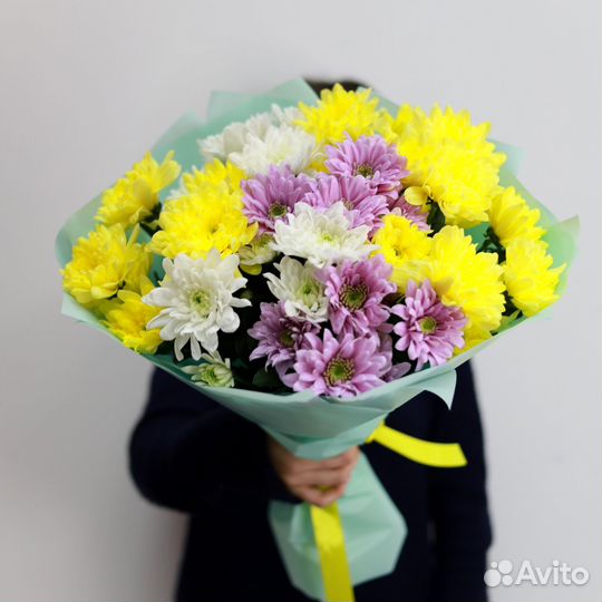 Букет из хризантем