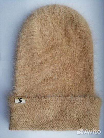 Шапка из пуха норки, руч. работы