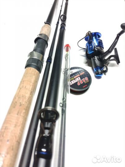 Комплект Новичок: фидер+ катушка+леска