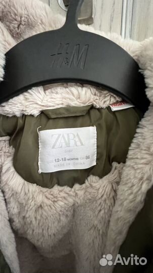 Куртка zara 12-18 месяцев на девочку