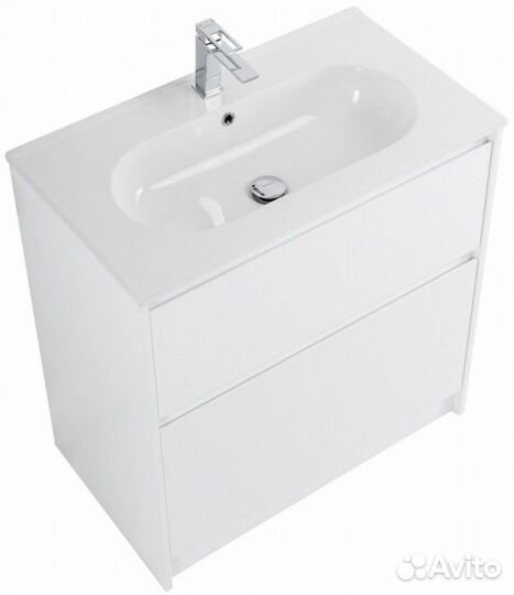 Тумба с раковиной BelBagno Kraft 80-PIA-LOV-800 Bianco Opaco