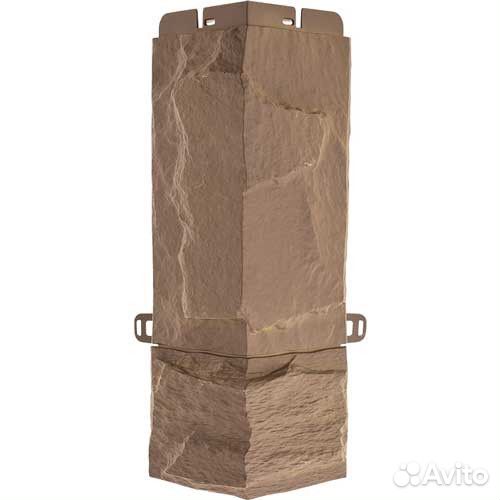 Наружный угол фасадных панелей гранит эко цвет беж