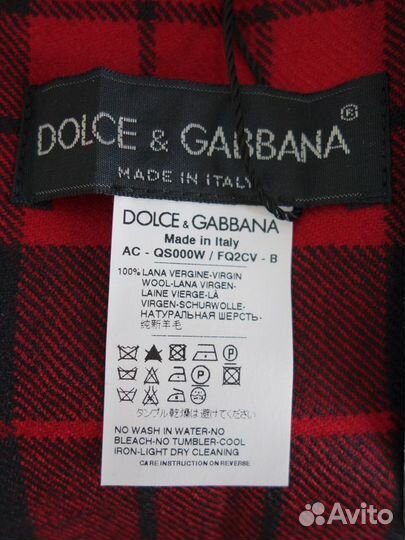 Dolce Gabbana шарф оригинал новый шерсть