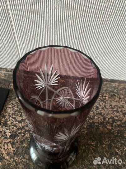 Ваза хрустальная