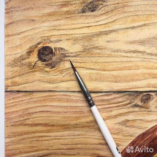 Летняя акварель в раме 30х40