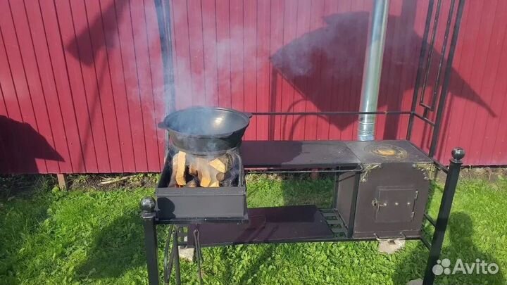 Мангал с крышей