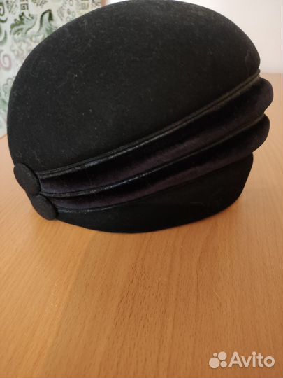 Шляпа фетровая женская черная
