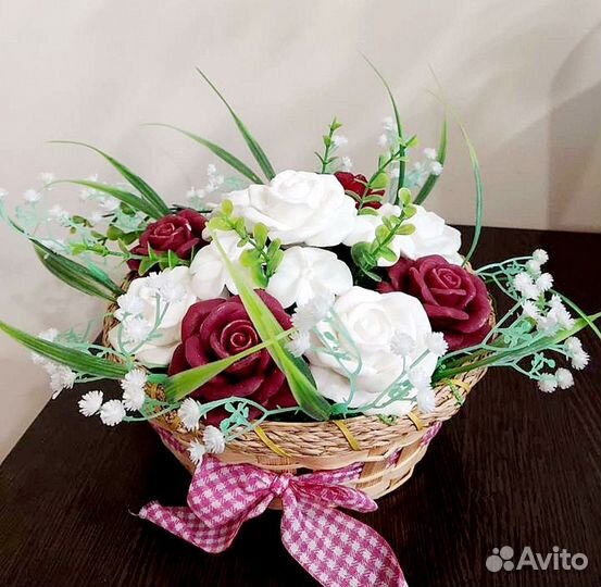 Букет из мыла ручная работа подарок на выпускной