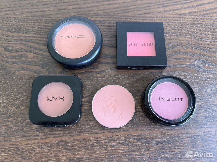Mac, inglot, NYX румяна