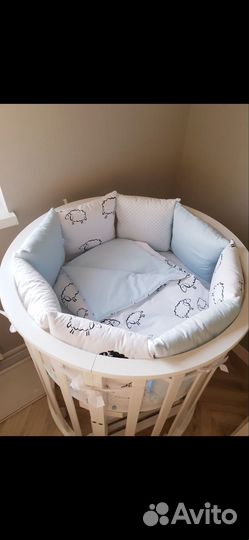 Кроватка трансформер с маятником