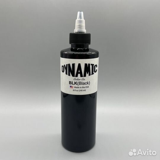 Краска для тату Dynamic Black контурная